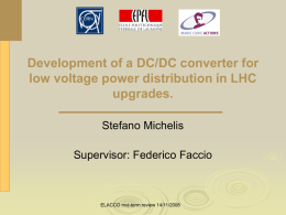 Development of a DC/DC converter for low voltage