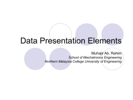 Data Presentation Elements