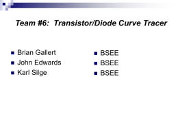 Team #6: Transistor/Diode Curve Tracer
