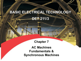 Chapter 7 - AC Machine Fundamentals