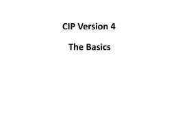CIP Version 4