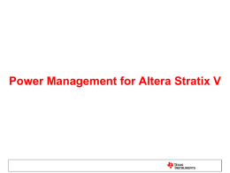 0361.Power Management for Altera Stratix V