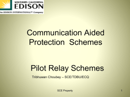 Communication Aided Protection Schemes