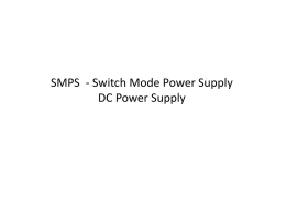 Isolated DC-DC converter - SMPS