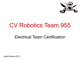 Team 955 Electrical Certification