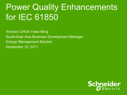 Power Quality Enhancements for IEC 61850