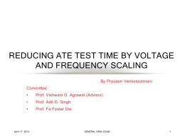 Reducing ATE Test Time Using Voltage and