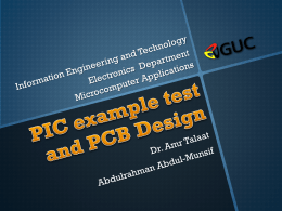 PCB Design Introduction - GUC - Faculty of Information Engineering
