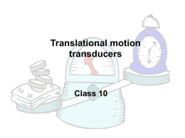 class 12 Translational motion measurement - UJ