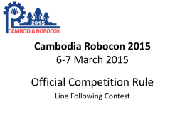 Official Rule of Cambodia Robocon 2015