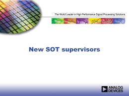 New SOT Package Supervisors