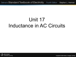 Unit 17 Inductance in AC Circuits