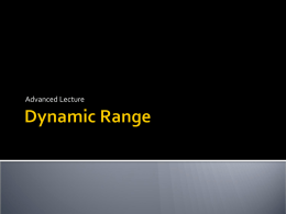 Dynamic Range
