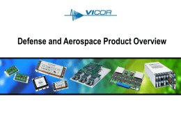 Defense Product Overview