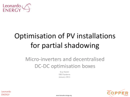 Minute Lecture - PV shadow problems