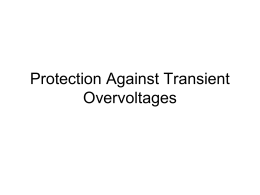 Major causes of transient overvoltages