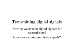 Digital Transmissions