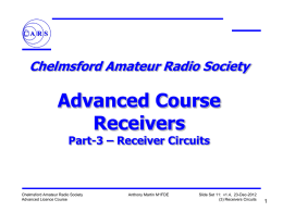 Aslide11-Receivers-3 - Chelmsford Amateur Radio Society
