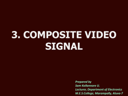 COMPOSITE VIDEO SIGNAL