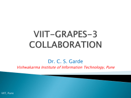 VIIT-GRAPES3 Collaboration
