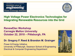 Power Electronics for IGM - Carnegie Mellon University