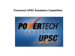 Powertech UPSC Substation Capabilities - Powertech