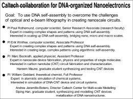 ONR-DNA-nanoelectronics