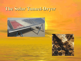 Power-Point Presentation about Solar Dryer