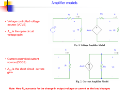 Basic amplifier concepts