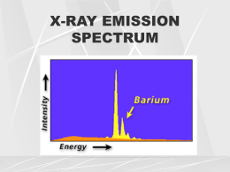 X-RAY EMISSION SPECTRUM