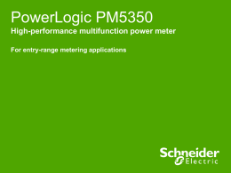 PowerLogic PM5350 - Schneider Electric