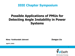 Possible Applications of PMUs for Detecting Angle