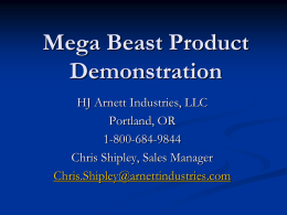 Mega Beast Product Demonstration