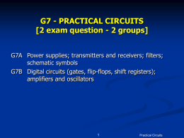 G7 - PRACTICAL CIRCUITS [2 exam question - 2