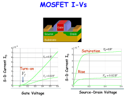 MOSFET Basics - people.Virginia.EDU