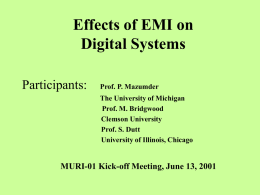 EMI Simulation and Reduction - University of Illinois at