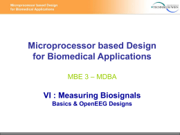 VI: Bioelectric Measurement