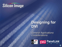 Designing for DVI presention