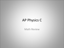 AP Physics C - Heritage High School