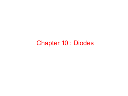 Chapter 10 : Diodes