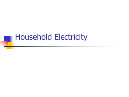 Household Electricity - Petoskey High School
