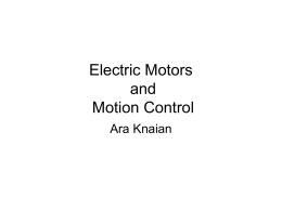 Electric Motors and Motion Control