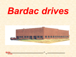 Bardac drives - TCA Industrial Controls