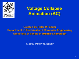 AC Voltage Collapse