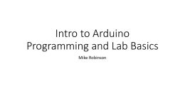 Guide to Arduino Programming