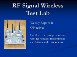 RF Signal Wireless Test Lab
