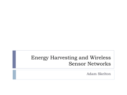 Energy Harvesting and Wireless Sensor Networks