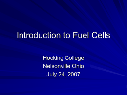 Fuel cell Description