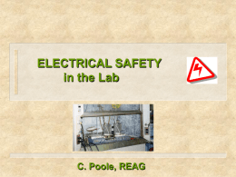 3.10 ELECTRICAL SAFETY