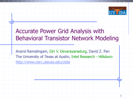 Power Grid Analysis